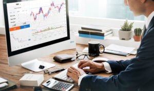 Forex Trade Graph Chart Concept